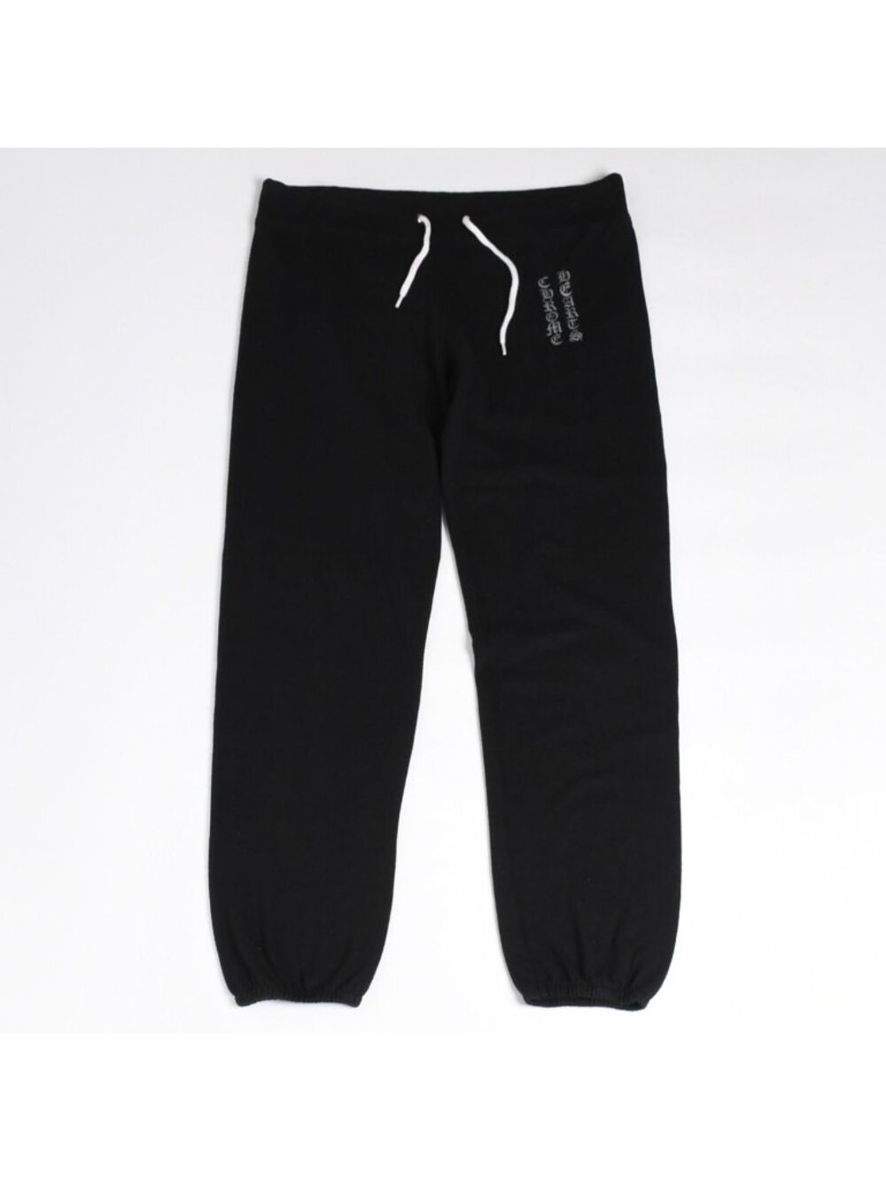 Chrome Hearts Sweatpants Vintage English Logo Print Black Pants M